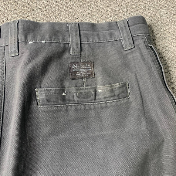 Columbia‎ Mens Pants Size 38 Gray Canvas Straight Leg Hiking Pockets Outdoor - Picture 4 of 13
